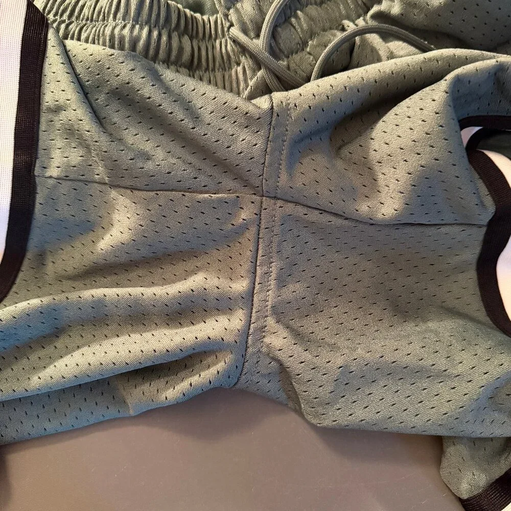 Foot Locker LCKR Mesh Athletic Shorts Men's Size XL Green/Grey/Teal - Picture 4 of 5